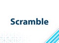 Scramble Modern Flat Design Blue Abstract Background Royalty Free Stock Photo