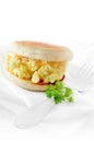 Scrambled Egg Muffin Royalty Free Stock Photo