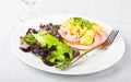 Scrambled egg toast Royalty Free Stock Photo