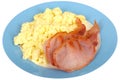 Scrambled Eggs with Bacon Royalty Free Stock Photo
