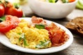 Scrambled eggs Royalty Free Stock Photo