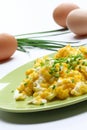 Scrambled eggs with chives