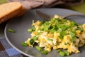 Scrambled eggs with fresh chives