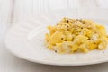 Scrambled eggs plate Royalty Free Stock Photo