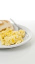 Scrambled Eggs and Toast Royalty Free Stock Photo