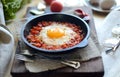 Scrambled eggs with tomatoes Royalty Free Stock Photo