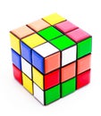 Scrambled rubik's cube Royalty Free Stock Photo