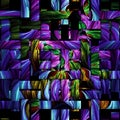 Scrambled weave fractal background