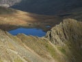 Scramblers on Striding Edge Royalty Free Stock Photo