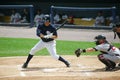 Scranton Wilkes Barre Yankees batter Mike Lamb Royalty Free Stock Photo