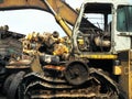 Scrap construction equipment