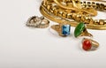Scrap Gold Jewelry. Royalty Free Stock Photo