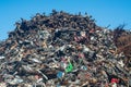 Scrap heap with metal scrap Royalty Free Stock Photo