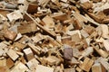 Scrap heap of wooden planks Royalty Free Stock Photo