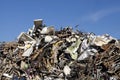 Scrap metal garbage waste dump Royalty Free Stock Photo