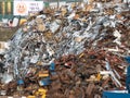 Scrap Metal in Large Heap in Yard