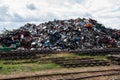 Scrap metal stack Royalty Free Stock Photo