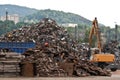 Scrap metal yard Royalty Free Stock Photo