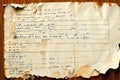 scrap of movie script a fragment of a movie script with a crumpl