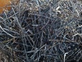 Scrap recycle metal texture for industry background. Royalty Free Stock Photo