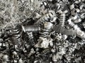 Scrap recycle metal texture for industry background. Royalty Free Stock Photo