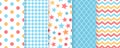 Scrapbook seamless pattern. Vector illustration. Geometric pastel backgrounds Royalty Free Stock Photo
