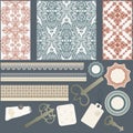 Scrapbook design elements Royalty Free Stock Photo