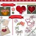 Scrapbook design elements Royalty Free Stock Photo