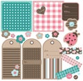 Scrapbook elements Royalty Free Stock Photo