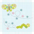 Scrapbook elements and pattern for design,