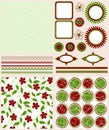 Scrapbook elements and patterns for design,