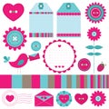 Scrapbook elements set