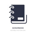 scrapbook icon on white background. Simple element illustration from Miscellaneous concept Royalty Free Stock Photo