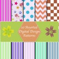 Scrapbook Paper with 10 assorted designs cover idea