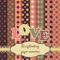 Scrapbook paper seamless - valentines day