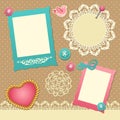 Scrapbook template Royalty Free Stock Photo