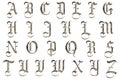 Scrapbooking Alphabet Medieval Design Royalty Free Stock Photo