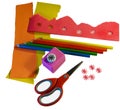 Scrapbooking paper and tools