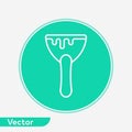 Scraper vector icon sign symbol Royalty Free Stock Photo