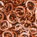 Scrapheap of copper