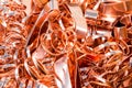 Scrapheap of copper foil (sheet)