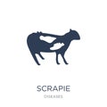 Scrapie icon. Trendy flat vector Scrapie icon on white background from Diseases collection