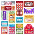 Scratch card set