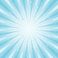 Scratched Abstract background. Soft light Blue Cyan rays background. Vector