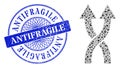 Scratched Antifragile Seal and Triangle Shuffle Arrows Up Mosaic