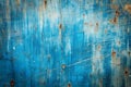Scratched Blue Metal Sheet with Visible Texture Royalty Free Stock Photo