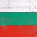 Scratched Bulgaria flag