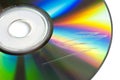 Scratched cd or dvd close up Royalty Free Stock Photo