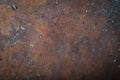 Rusted and damaged metal surface. Industrial style background. Royalty Free Stock Photo