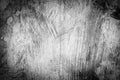 Scratched dirty dusty copper plate texture, black and white image Royalty Free Stock Photo